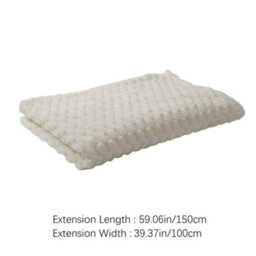 Thehotsale Thick Warm Comfortable Checked Beige Throw Blanket Livingroom Bedroom Pation Garden 200Cm W X 150Cm D - thumbnail 8