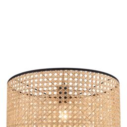 GoodHome Tonkin Natural & Black Round Lamp Shade (D)38Cm - thumbnail 5