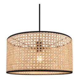 GoodHome Tonkin Natural & Black Round Lamp Shade (D)38Cm - thumbnail 3