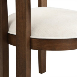Abrihome Set Of 2, Solid Wood Chairs, Dining Chairs, Suitable For Homes, Restaurants, Living Rooms, And Cafes, Linen, Walnut Wood Color - thumbnail 7