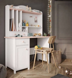 Arte Luna Contemporary Computer Desk 1 Drawer 1 Door White And Pink (H)780mm (W)1040mm (D)500mm - thumbnail 6