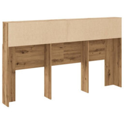 Berkfield Headboard Cabinet Artisan Oak 180X19X103.5 Cm Engineered Wood - thumbnail 6