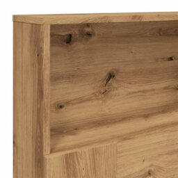 Berkfield Headboard Cabinet Artisan Oak 180X19X103.5 Cm Engineered Wood - thumbnail 7