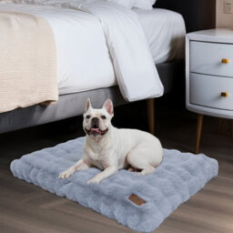 Bingopaw Grey Ultra Plush Pet Beds Puppy Mattress, Washable Cover, 90X60X10Cm - thumbnail 8