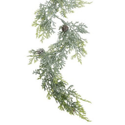 Hill Interiors Pine Cone Garland White/green (One Size) - thumbnail 2