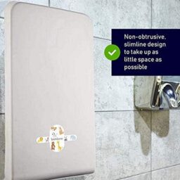 Pro-Kleen Bambino Wall Mounted Baby Nappy Changing Table Unit Vertical Fold Down Commercial Space Saver With Free Baby Changer Door Sign - thumbnail 6