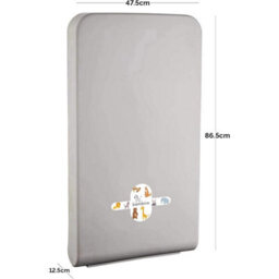 Pro-Kleen Bambino Wall Mounted Baby Nappy Changing Table Unit Vertical Fold Down Commercial Space Saver With Free Baby Changer Door Sign - thumbnail 7