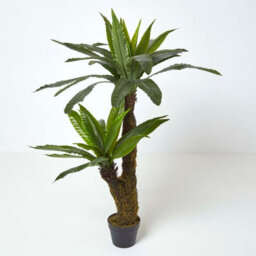 Homescapes Artificial Green Handcrafted Bird's Nest Fern In Pot, 120 Cm - thumbnail 1
