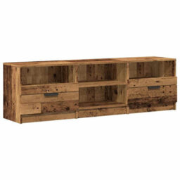 Berkfield Durable Tv Cabinet Old Wood 150X33.5X45 Cm Engineered Wood - thumbnail 1