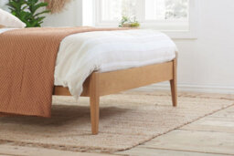 Save On Goods UK 4Ft6 Double Solid, Strong Real Oak Bed Frame,spindle Headend,bedstead.oak Wood Wooden - thumbnail 4