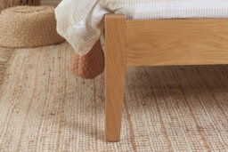 Save On Goods UK 4Ft6 Double Solid, Strong Real Oak Bed Frame,spindle Headend,bedstead.oak Wood Wooden - thumbnail 3