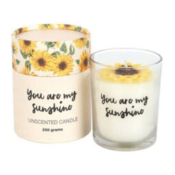 You Are My Sunshine Candle With 3D Sunflower - thumbnail 3