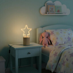 Ledsone Wooden Table Lamp With Decorative Bulb Small Bedside Desk Light, Natural Wood Base, Warm Ambient Lighting - thumbnail 8