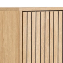 Furniture To Go Albany Shoe Cabinet 3 Flip Down Doors In Oak/black Legs - thumbnail 7