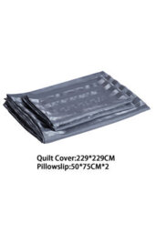 Living And Home Queen Polyester Satin Stripe Sheet Set (Quilt Not Included) - thumbnail 6