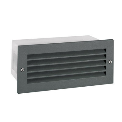 Luminosa Lighting Elstead Grimstad Led Outdoor Recessed Wall Light Graphite Ip65 - image 1
