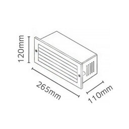 Luminosa Lighting Elstead Grimstad Led Outdoor Recessed Wall Light Graphite Ip65 - thumbnail 3