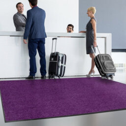 Floordirekt Use&wash Velour Dirt Trapper Entrance Mat Absorbent Non Slip Back Home Business Hallway Purple 120 X 300 Cm - thumbnail 3