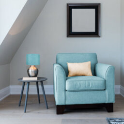 Happy Homewares Contemporary And Sleek 10 Inch Teal Linen Fabric Drum Lamp Shade 60W Maximum - thumbnail 5