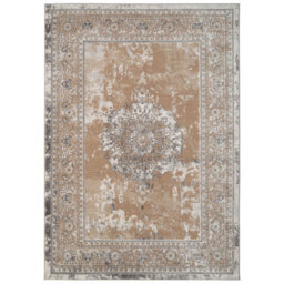 Loomed Neutral Beige Traditional Medallion Bordered Living Area Rug 190X280Cm - thumbnail 8