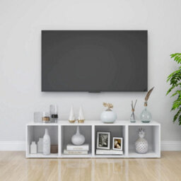 Berkfield Tv Cabinets 2 Pcs White 37X35X37 Cm Engineered Wood - thumbnail 8