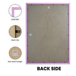 "AK Frames Sleek 20X18"" Pastel Pink Thin Modern Picture Frame - Slim And Design For Posters, Prints And Photos - Elegant Wall Frame Decor" - thumbnail 2