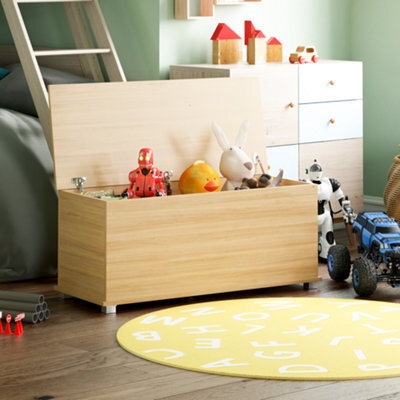 Lassic Vida Designs Leon Toy Box Storage Ottoman, Pine - image 1