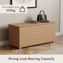 Lassic Vida Designs Leon Toy Box Storage Ottoman, Pine - thumbnail 7