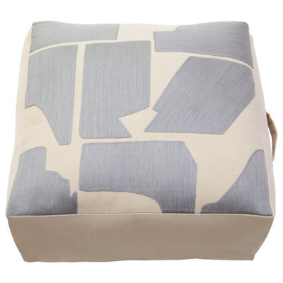 Orsina Bosie Ozella Natural And Grey Square Floor Cushion - image 1