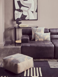 Orsina Bosie Ozella Natural And Grey Square Floor Cushion - thumbnail 5