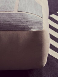 Orsina Bosie Ozella Natural And Grey Square Floor Cushion - thumbnail 3