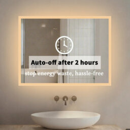 Maerts-E Illuminated Led Bathroom Wall Mirror With Dimmable 3 Lights,demister 1000X600mm Touch Switch - thumbnail 6