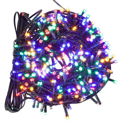 Christmas Lights 600 Led 18M Xmas Tree Lights Fairy Lights Multi-Coloured - image 1
