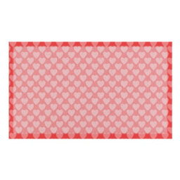 Native Natural Pink Heart Patterned Indoor & Outdoor Doormat - 70X40Cm - thumbnail 2