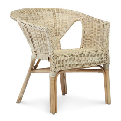 Desser Wicker Loom Chair Small Adults In Natural (H)71Cm X (W)57Cm X (D)54Cm - image 1