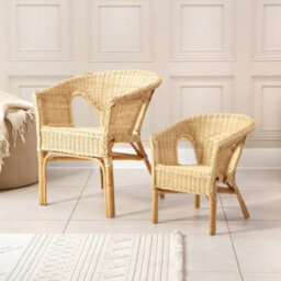 Desser Wicker Loom Chair Small Adults In Natural (H)71Cm X (W)57Cm X (D)54Cm - thumbnail 4