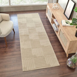 Livabliss Le Mans-Modern Beige 3D High & Low Pile Textured In- & Outdoor Rug 80 X 230 Cm Easy Care, Non Shedding - thumbnail 2