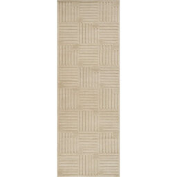 Livabliss Le Mans-Modern Beige 3D High & Low Pile Textured In- & Outdoor Rug 80 X 230 Cm Easy Care, Non Shedding - thumbnail 1
