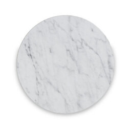 Pimlico White Marble 78Cm Round Coffee Table - Dark Grey Metal Frame - By Roseland Furniture - thumbnail 2