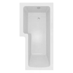 Affine 1600 X 855mm L Shape Shower Bath Side & End Panel White Acrylic Bathroom Lh - thumbnail 3