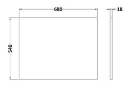 Affine 1600 X 855mm L Shape Shower Bath Side & End Panel White Acrylic Bathroom Lh - thumbnail 8