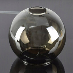 Luminosa Lighting Luminosa Tube Globe Pendant Ceiling Light Black Smoky Glass Shade 3X E27 - thumbnail 5