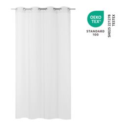 GoodHome Kymbe White Plain Daylight Eyelet Voile Curtain (W)140Cm (L)260Cm, Single - thumbnail 4