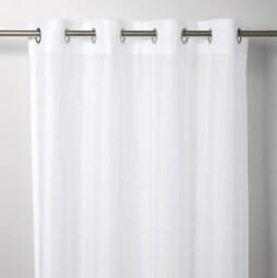 GoodHome Kymbe White Plain Daylight Eyelet Voile Curtain (W)140Cm (L)260Cm, Single