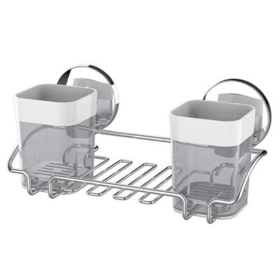 Suction Toothbrush Holder Wall Mount No-Drill - image 1