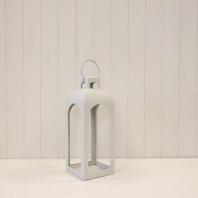 Satchville Off White Metal Open Faced Lantern - image 1