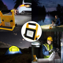 10W Rechargeable Led Work Torch Portable Flood Light Ip65 12V - thumbnail 5