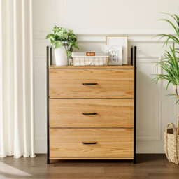 Thehotsale 3-Drawer Chest 80Cm H X 58.5Cm W X 23.5Cm D - thumbnail 2