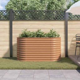 Walplus Garden Raised Bed Brown 160 X 80 X 81 Cm Steel - thumbnail 4