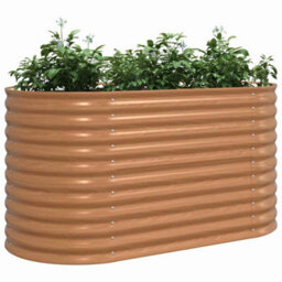 Walplus Garden Raised Bed Brown 160 X 80 X 81 Cm Steel - thumbnail 3